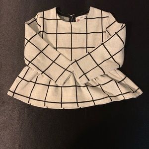 Zara girls peplum top